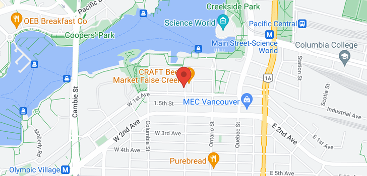 map of 505 123 W 1ST AVENUE